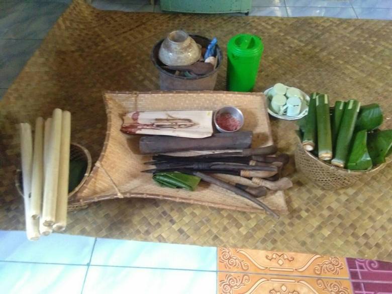 Ponti'; Bahan Adat Gawai Nyopat Soa Dayak Kancikgh